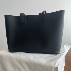 NWT Away Latitude Tote - Black leather silver hardware